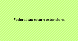 Federal tax return extensions